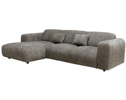 Giga Meubel Chaise Longue Bank Dijon - 3-Zits - Links - Taupe