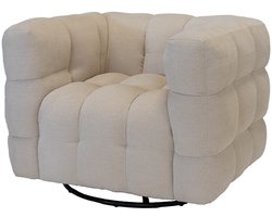 Giga Meubel Draaifauteuil Stuva - 94x83x71cm - Beige