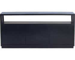 Giga Meubel Dressoir Luxurious - Zwart Mangohout - 180x40x85cm