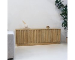 Giga Meubel Dressoir Nika - Mangohout - Naturel - 180x40x63cm