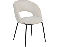 Giga Meubel Eetkamerstoel Julius - Stof - Beige - Set van 2