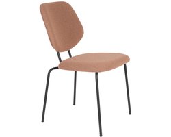 Giga Meubel Eetkamerstoel Zelo - Roze - Zithoogte 48cm - Set van 2