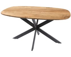 Giga Meubel Eetkamertafel Arhus - Deens Ovaal 150cm - Naturel Acaciahout