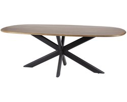 Giga Meubel Eetkamertafel Cliff - Mangohout - 180x95x76cm