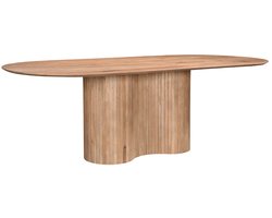 Giga Meubel Eettafel Ava - Naturel Mangohout - 300x100x77cm