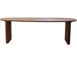 Giga Meubel Eettafel Aya - Deens Ovaal - Mangohout - Naturel - 210cm