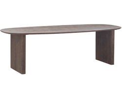 Giga Meubel Eettafel Aya - Donkerbruin Mangohout - 210x100x76cm
