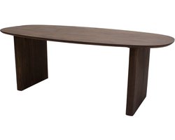 Giga Meubel Eettafel Aya - Donkerbruin Mangohout - 250x100x76cm