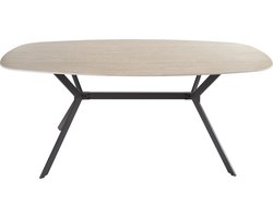 Giga Meubel Eettafel Ceramic - Travertin Keramiek - 180x90x76cm