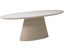 Giga Meubel Eettafel Cleo - Ovaal Beige - Eco Composiet - 160cm