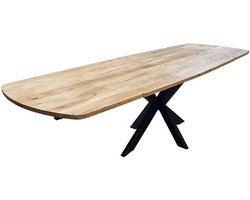 Giga Meubel Eettafel Extend - Naturel Acaciahout - 275x90x77cm