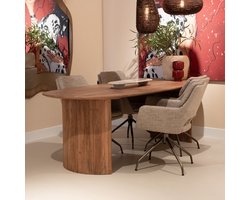 Giga Meubel Eettafel Feline - Deens Ovaal - Mangohout - 300cm