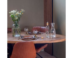 Giga Meubel Eettafel Mansour - Naturel Hout - 240x100x76cm