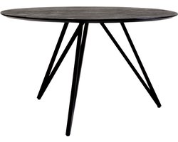 Giga Meubel Eettafel Marly - Rond - Mangohout - 130cm