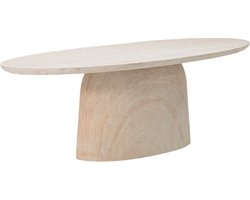 Giga Meubel Eettafel Myrna - Ovaal - 200cm - Eco Composiet - Travertin