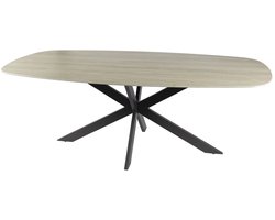 Giga Meubel Eettafel Romano - Travertin Keramiek - 180x90x77cm