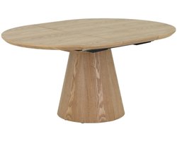 Giga Meubel Eettafel Sivan - Naturel Hout - Uitschuifbaar - Ø120-160x75cm