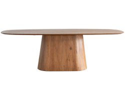 Giga Meubel Eettafel Stijn - Deens Ovaal - Mangohout - 220cm