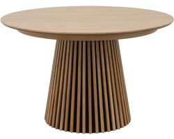 Giga Meubel Eettafel Svendborg - Uitschuifbaar Ø120-220cm - Naturel
