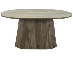 Giga Meubel Eettafel Sylla - Ovaal Donkerbruin Hout - 160x90x75cm