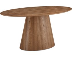 Giga Meubel Eettafel Tango - Ovaal 160cm - Naturel Eikenhout - 4-6 Personen