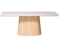 Giga Meubel Eettafel Thomas - Rechthoek Naturel/Keramiek - 200x90x76cm
