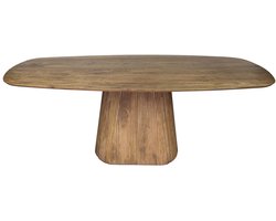 Giga Meubel Eettafel Wave - Naturel Hout - 215x105x77cm