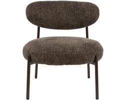 Giga Meubel Fauteuil Round Tissee - Bruin Stof - 62x67x71cm