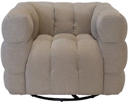 Giga Meubel Fauteuil Stuva Draaibaar - Taupe - Zithoogte 44cm