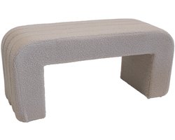 Giga Meubel Halbankje Sera - Bouclé - Taupe - 99x38x46cm