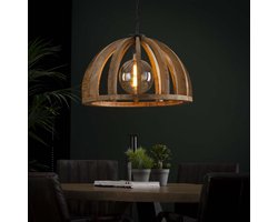 Giga Meubel Hanglamp - Naturel Hout - 1-Lichts - Ø60x150cm