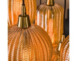 Giga Meubel Hanglamp Pattern Mix - Amber - 7-Lichts - 150x95x38cm