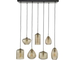 Giga Meubel Hanglamp Stripe Horizontal - Amber - 7-Lichts - 93x40x150cm