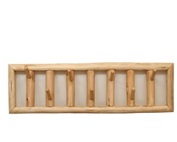 Giga Meubel Kapstok Siva - Mangohout - Naturel - 7 Haken - 70x13x21cm