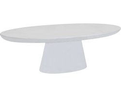 Giga Meubel Loungetafel Cleo - Wit Ovaal 130cm - Eco Composiet