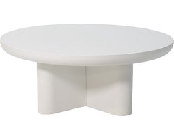 Giga Meubel Loungetafel Miso - Wit Rond Ø90cm - Eco Composiet