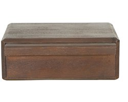 Giga Meubel Nachtkastje Benthe - Zwevend Donkerbruin Hout - 40x30x15cm