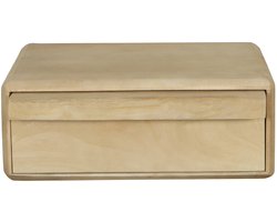 Giga Meubel Nachtkastje Benthe - Zwevend Naturel Hout - 40x30x15cm