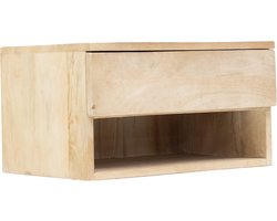 Giga Meubel Nachtkastje Tessa - Naturel - Mangohout - 45x30x25cm
