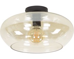 Giga Meubel Plafondlamp Elevate - Amber Glas - 1-Lichts - 40x40x22cm
