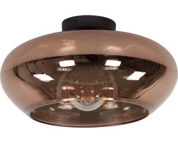 Giga Meubel Plafondlamp Elevate - Koper Glas - 1-Lichts - 40x40x22cm