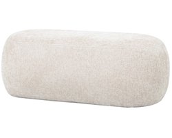 Giga Meubel Poef Sarah - Stof - Beige - 100x50x38cm