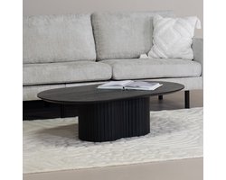 Giga Meubel Salontafel Ava - 120x70x35cm - Zwart Donkerbruin