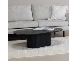 Giga Meubel Salontafel Ava - 120x70x35cm - Zwart Mangohout