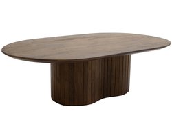 Giga Meubel Salontafel Ava - Ovaal - Mangohout - 120cm