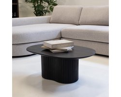 Giga Meubel Salontafel Ava - Ovaal - Mangohout - 90cm