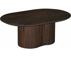 Giga Meubel Salontafel Ava - Ovaal - Mangohout - 90cm