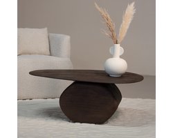 Giga Meubel Salontafel Ebbe - Organisch - Mangohout - 100cm