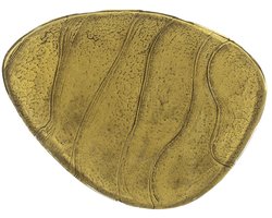 Giga Meubel Salontafel Eclipse - Goud Glas - 51x37x35cm