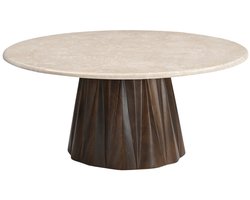 Giga Meubel Salontafel Faiza - Rond - Marmer - 90cm